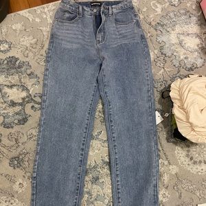 Momokrm - Mom style jeans with small slit